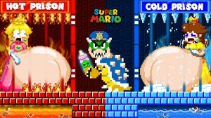 ГОРЯЧАЯ ТЮРЬМА ПРОТИВ ХОЛОДНОЙ ТЮРЬМЫ В ПОБЕГЕ ИЗ ТЮРЬМЫ BOWER | NEW SUPER MARIO BROS. WII