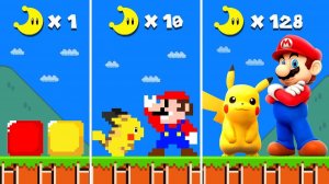 ЧТО ЕСЛИ МАРИО И ПИКАЧУ СТАНОВЯТСЯ ВСЁ РЕАЛИСТИЧНЕЕ С КАЖДОЙ ЛУНОЙ В SUPER MARIO BROS?