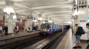 Электропоезд 81-717/714 «Номерной» станция Московская (Нижегородский метрополитен) 8.07.2026