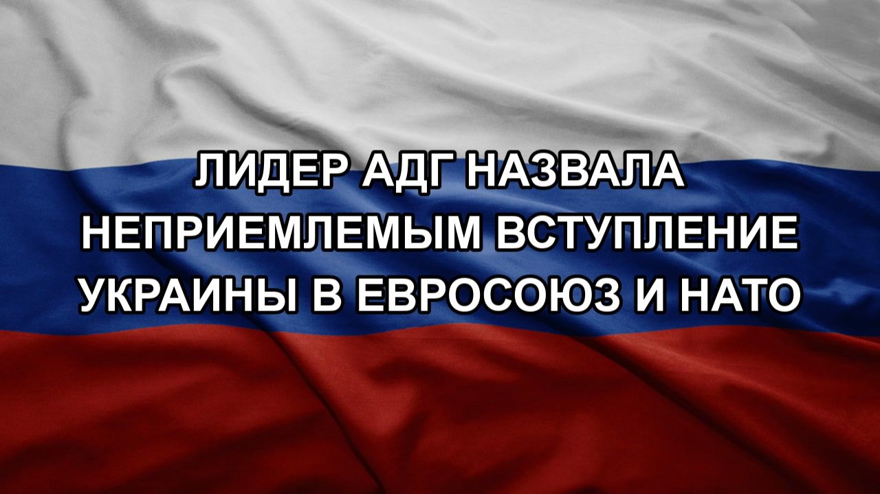 Лидер АдГ назвала неприемлемым вступление Украины в Евросоюз и НАТО смотреть онлайн
