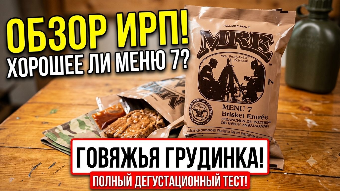 Американский сухой паёк номер 7. MRE USA ARMY.