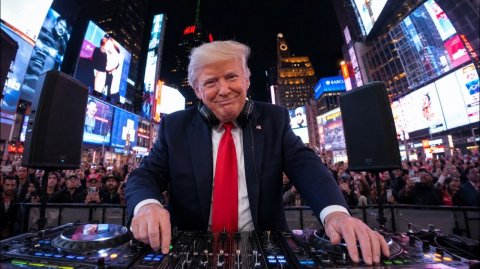 Trump Takes Over Times Square _ Deep Minimal House MIX 2026