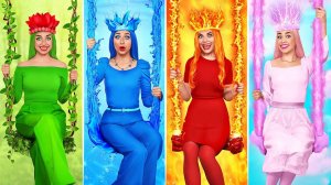 Девушка огонь, вода, воздух и земля # 4 стихии в колледже с Multi DO Challenge