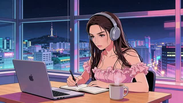 Wires Rainbeat 🌌 Play it like a memory — Late Night Seoul [Cozy AI Lofi Track] смотреть онлайн