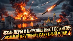 💥Российские «Искандеры» и «Цирконы» нанесли удар по Киеву в ходе «крупнейшей» ракетной атаки