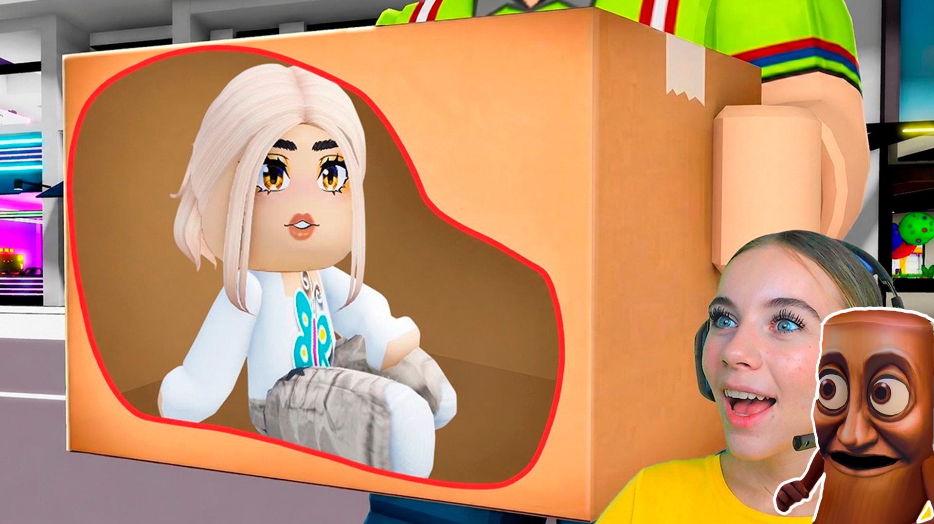 ОТПРАВИЛА СЕБЯ В КОРОБКЕ В ДОМ АЛЁНЫ В БРУКХЕЙВЕН в ROBLOX! смотреть онлайн