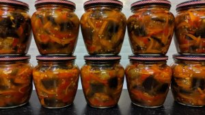 БЕЗ СТЕРИЛИЗАЦИИ! Самый вкусный САЛАТ ИЗ БАКЛАЖАНОВ НА ЗИМУ! Баклажаны хранятся в квартире