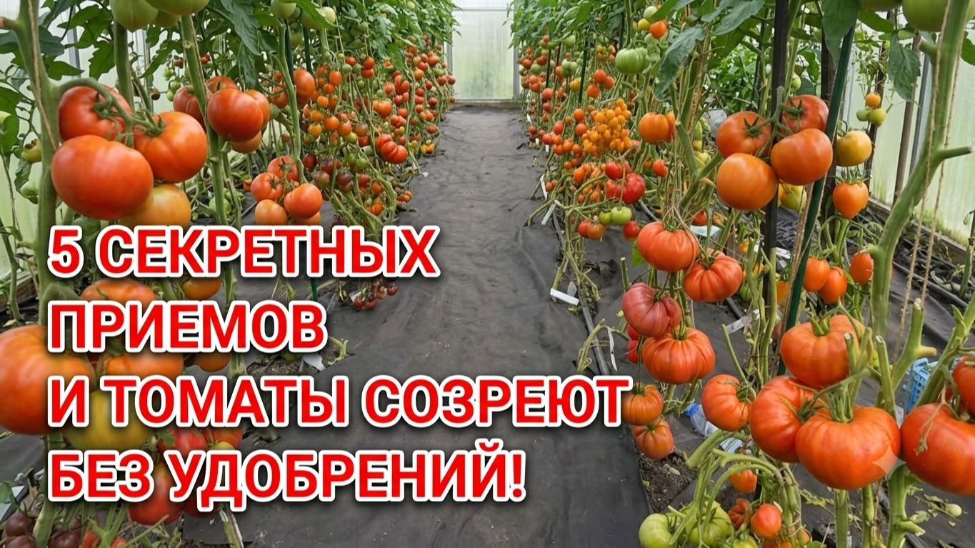 5 Секретных Приемов и Томаты Созреют без Удобрений! смотреть онлайн