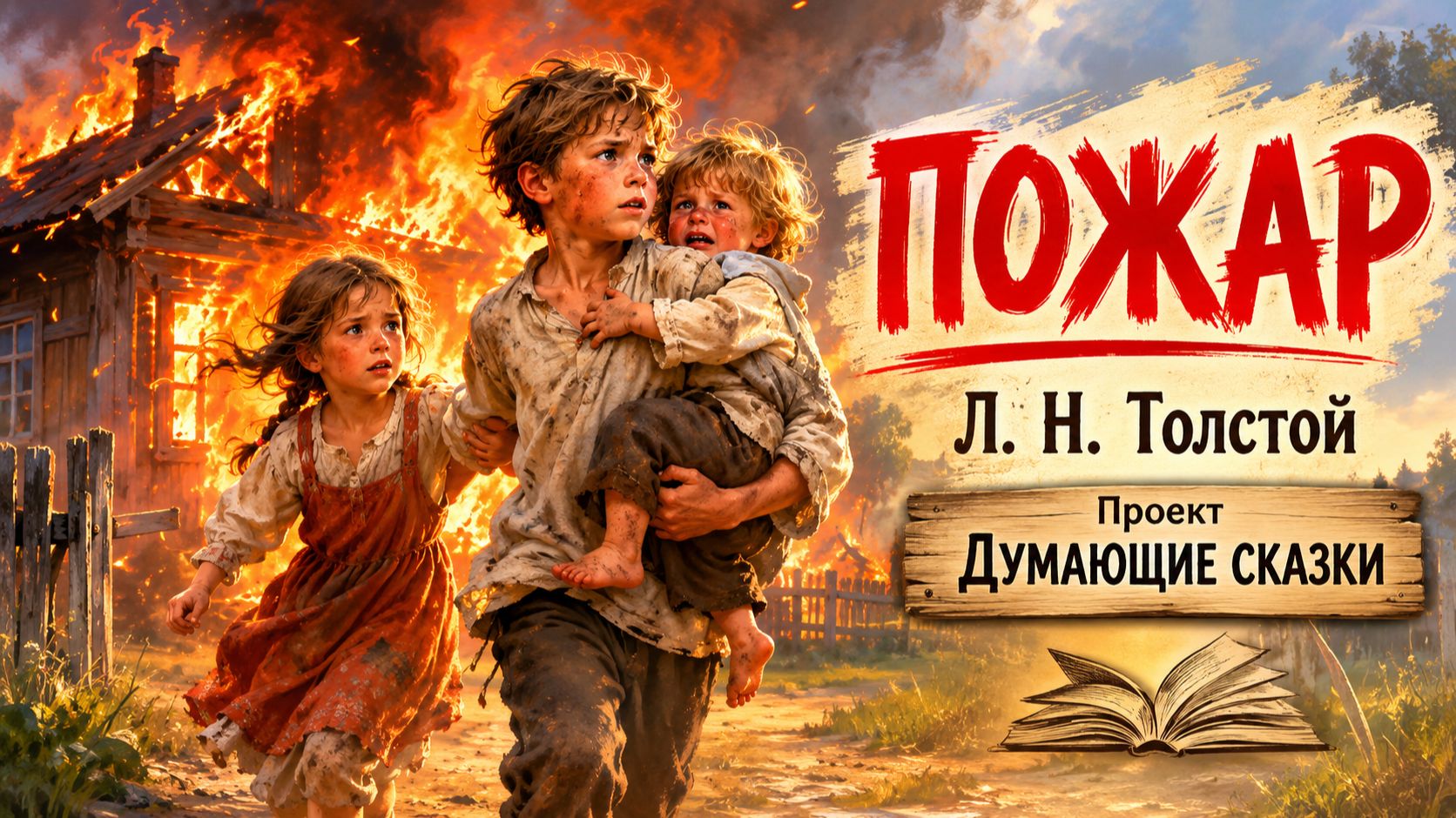 ПОЖАР. Л. Н. Толстой. О смелом мальчике, спасшем детей. Думающие сказки смотреть онлайн