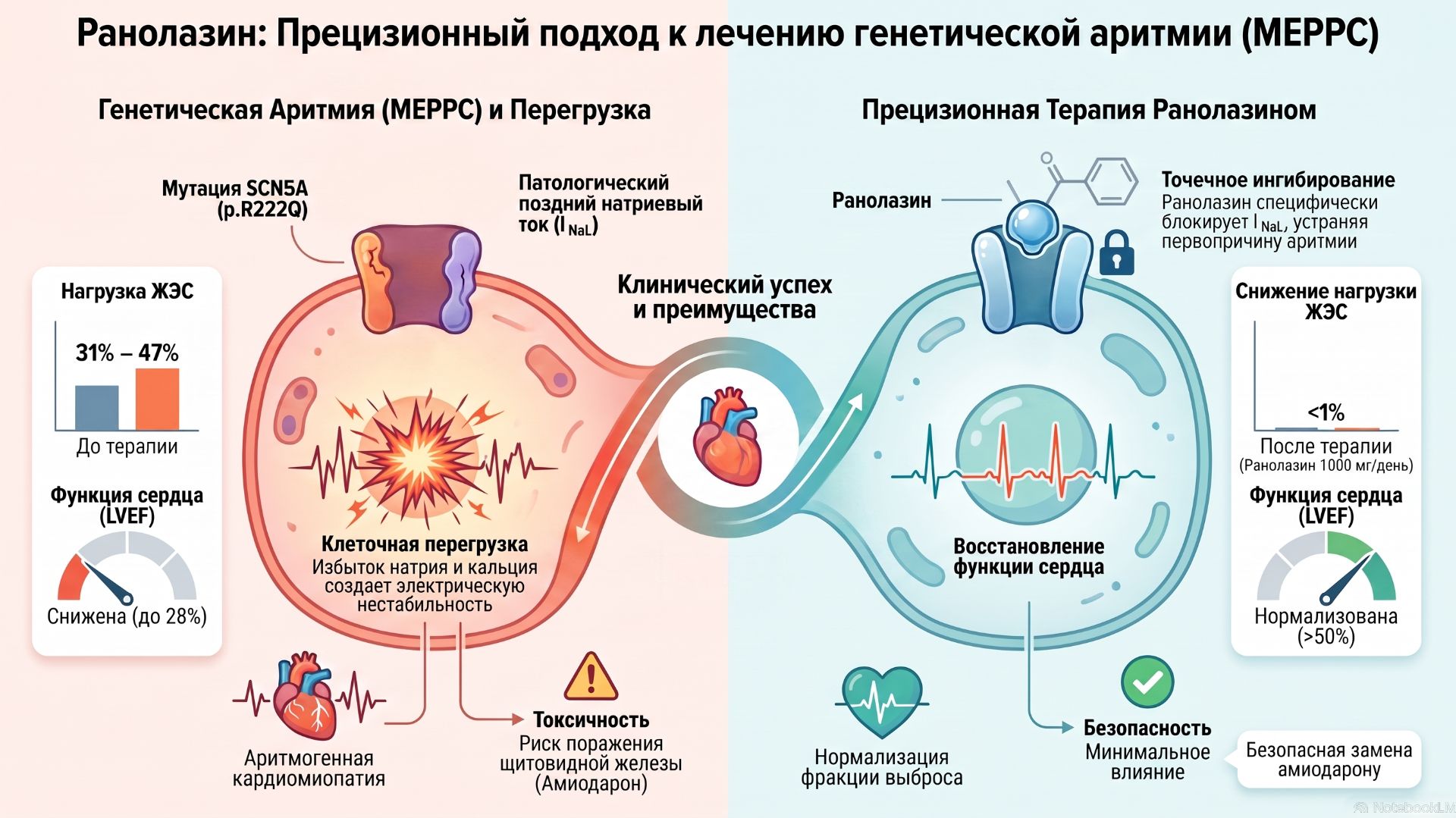 Ранолазин против аритмии MEPPC (мультифокальных эктопических преждевременных сокращениях)