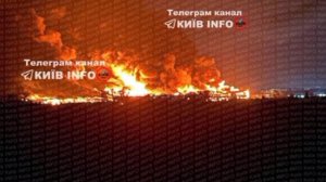‼️🇺🇦🔥Огненный ад в Киеве: гигантский пожар на месте прилёта