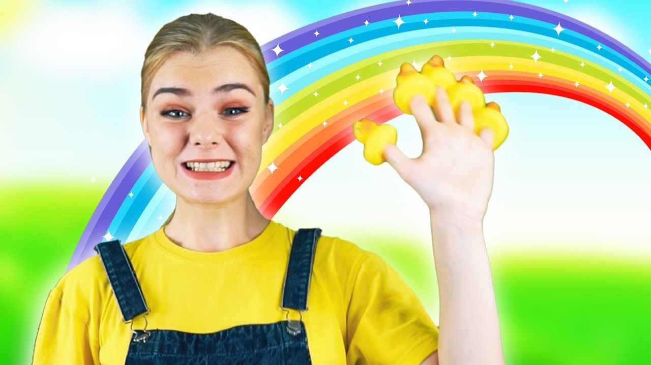 Five Little Ducks - Песенка про пять утят # Учимся Считать. смотреть онлайн