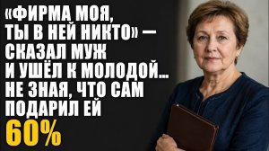 Истории из жизни/Фирма моя, ты в ней никто- заявил муж/Аудиорассказы жизненные
