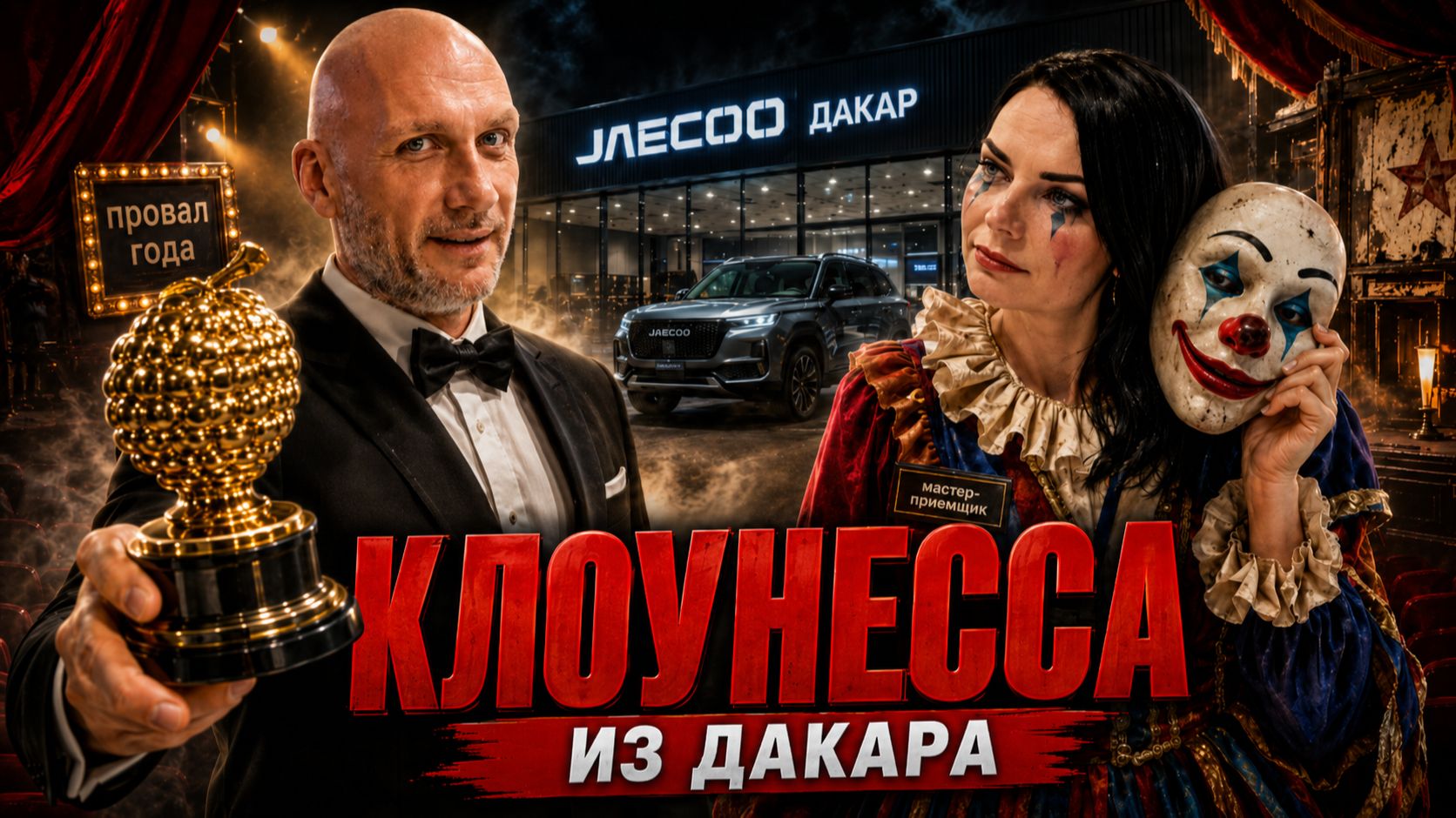 КЛОУНСКОЕ ШОУ В JAECOO ДАКАР смотреть онлайн
