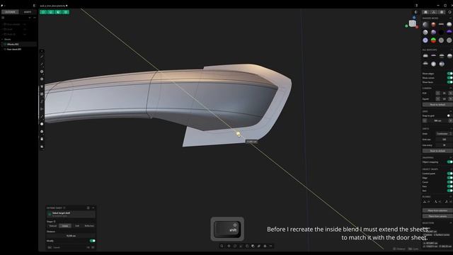 PLASTICITY v25 Studio Car Modeling Audi RS e-tron GT Door Handle Define On Patreon Part 39 смотреть онлайн