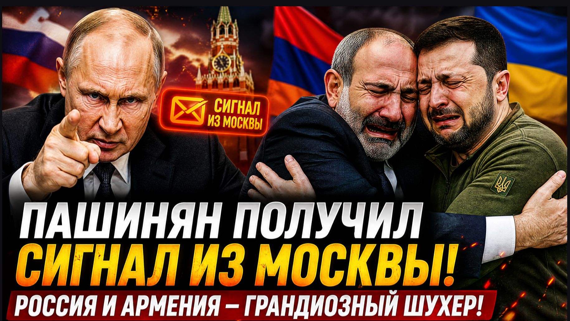 🔥 ПАШИНЯН ПОЛУЧИЛ СИГНАЛ ИЗ МОСКВЫ! Россия и Армения на пороге ШУХЕРА! смотреть онлайн