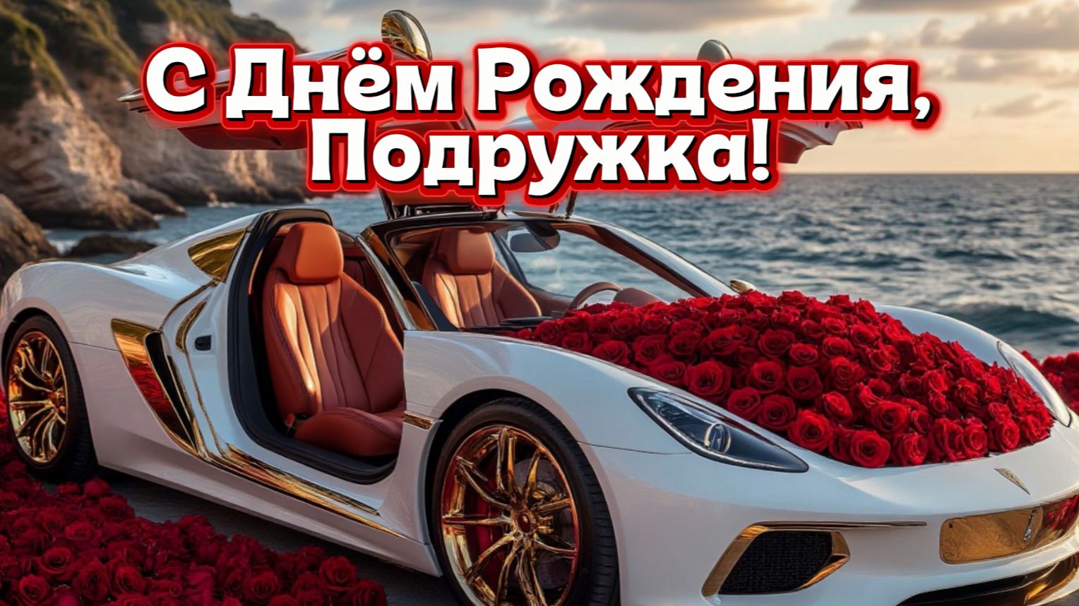 С Днём Рождения, подружка! Красивая песня поздравление подруге в день рождения. смотреть онлайн