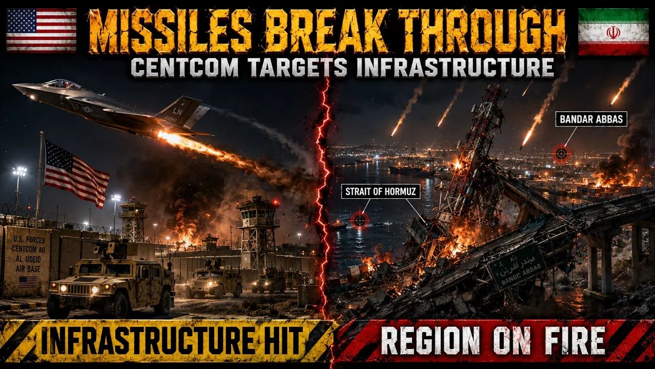 Iranian Missiles Evade US Air Defense - CENTCOM Targets Infrastructure смотреть онлайн