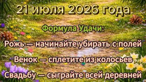 Народные приметы на 21 июля 2026 года