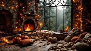 ТЁПЛЫЙ ОСЕННИЙ КАМИН И ТРЕСК ДРОВ 🍂🕯️ УЮТНАЯ АТМОСФЕРА ДЛЯ РАССЛАБЛЕНИЯ И СНА