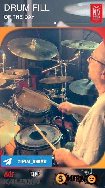 Заполнение на 2 четверти #7 #drumfill #drumlesson