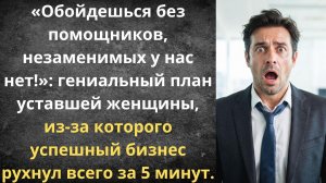 Больше не работаю за троих! | Истории из жизни