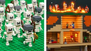 1000 скелетов против секретной базы — LEGO Minecraft