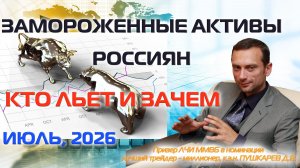 ЗАМОРОЖЕННЫЕ АКТИВЫ РОССИЯН. КТО ЛЬЕТ И ЗАЧЕМ