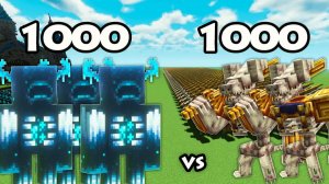 1000 Стражей против 1000 Коболедиаторов ｜ Minecraft