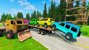 Cерия испытаний — „Маккуин“, поезд, ямы и аварии | BeamNG| Мультики