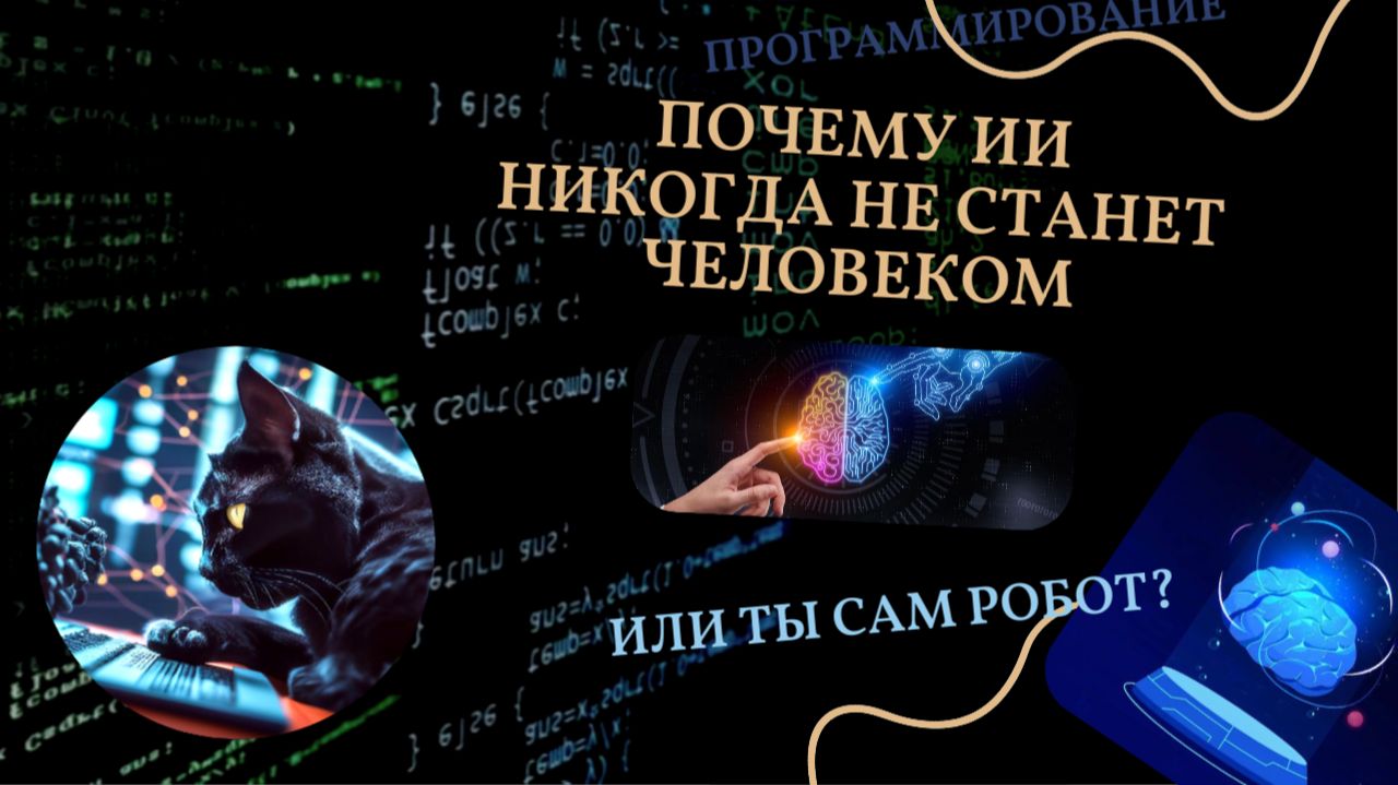 Почему ИИ никогда не станет человеком? Или ты сам робот?!