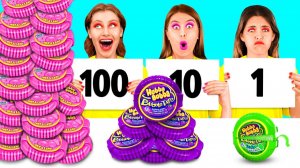100 Слоев Еды Челлендж # Эпичная Битва с Едой