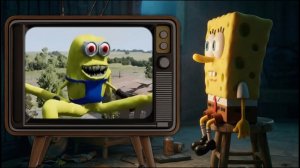 Губка Боб смотрит TV: Epic monster battles. Minion Eater vs. Butterfly Eater McQueen 192