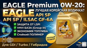 ИНТЕРПРЕТАЦИЯ ХАРАКТЕРИСТИК (TDS) МОТОРНОГО МАСЛА EAGLE PREMIUM 0W-20 API SP ILSAC GF-6A #mygt