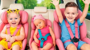 🚘 ЕВА и Ники: Авто-Приключения! 🚸 ПРАВИЛА Дорожного Движения! 🍉 Розовый против Синего! 🔵