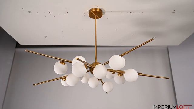 Люстра Cherry Bomb 16 balls Gold