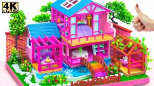Постройте радужный мини-домик с садом, мостом и прудом для двоих 🌈🏡 Миниатюрный дом своими рука