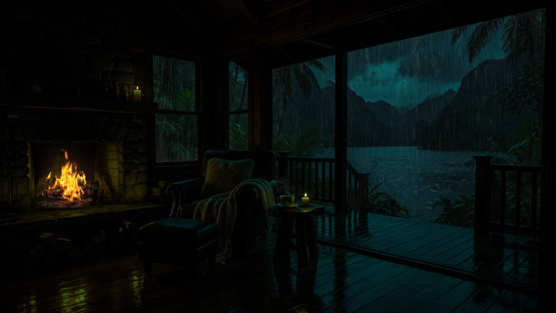 НОЧНОЙ ДОЖДЬ У КАМИНА 🌧️🔥 ШУМ ДОЖДЯ ДЛЯ СНА, ОТДЫХА И ГЛУБОКОГО РАССЛАБЛЕНИЯ смотреть онлайн