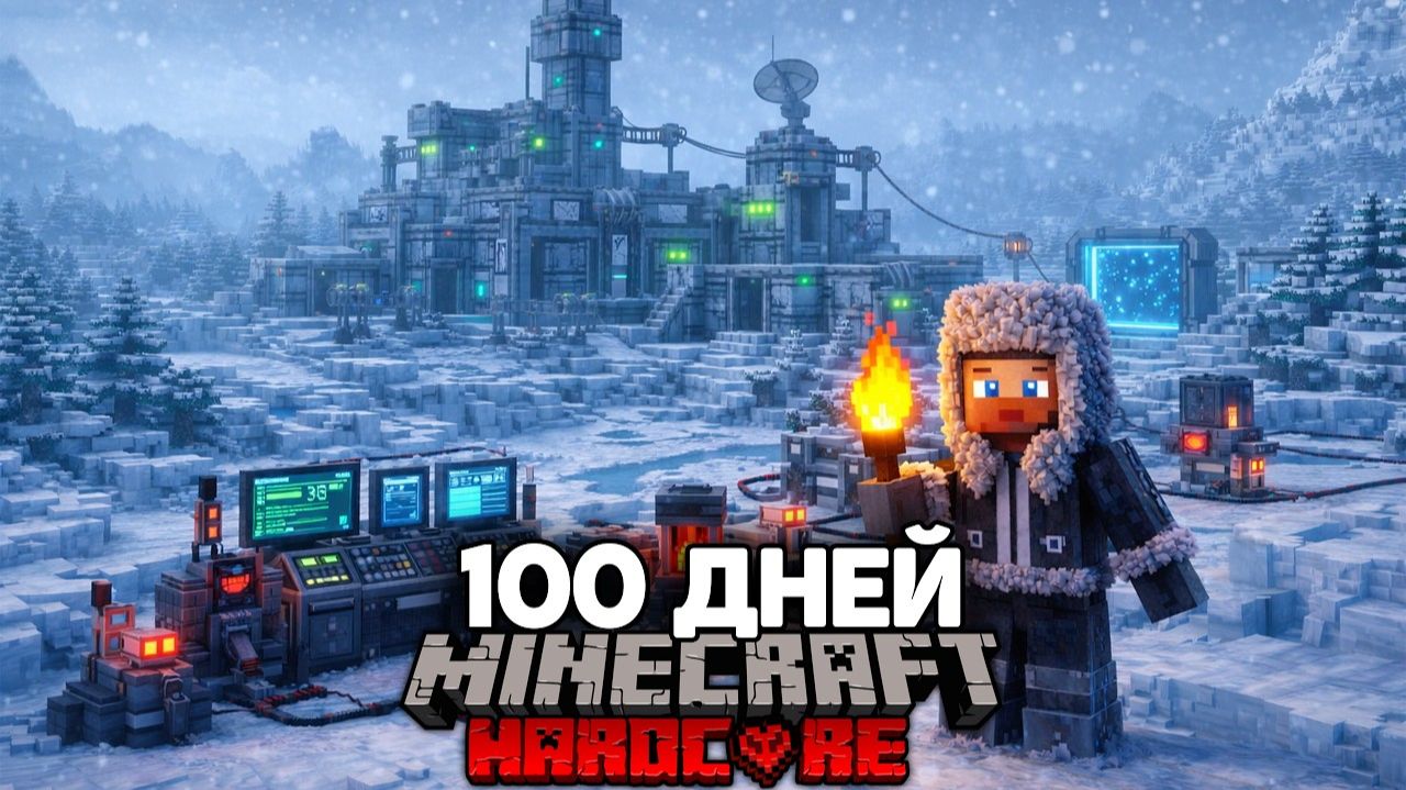 Я Прожил 100 Дней в Технологичном Майнкрафт Хардко смотреть онлайн