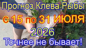 Календарь клева рыбы на вторую половину июля 2026   Когда клюет лучше всего Лунный Календарь 2026
