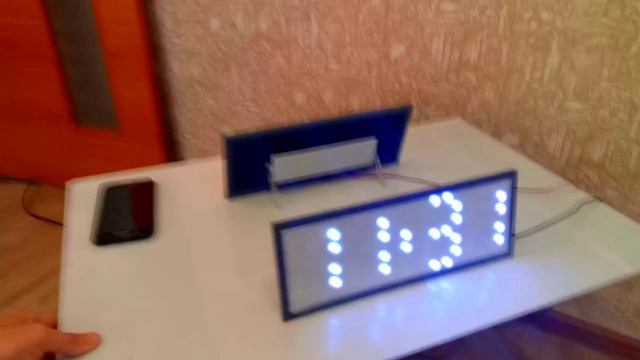 Часы светодиодные WS2812b. ESP8266 D1wemos mini.