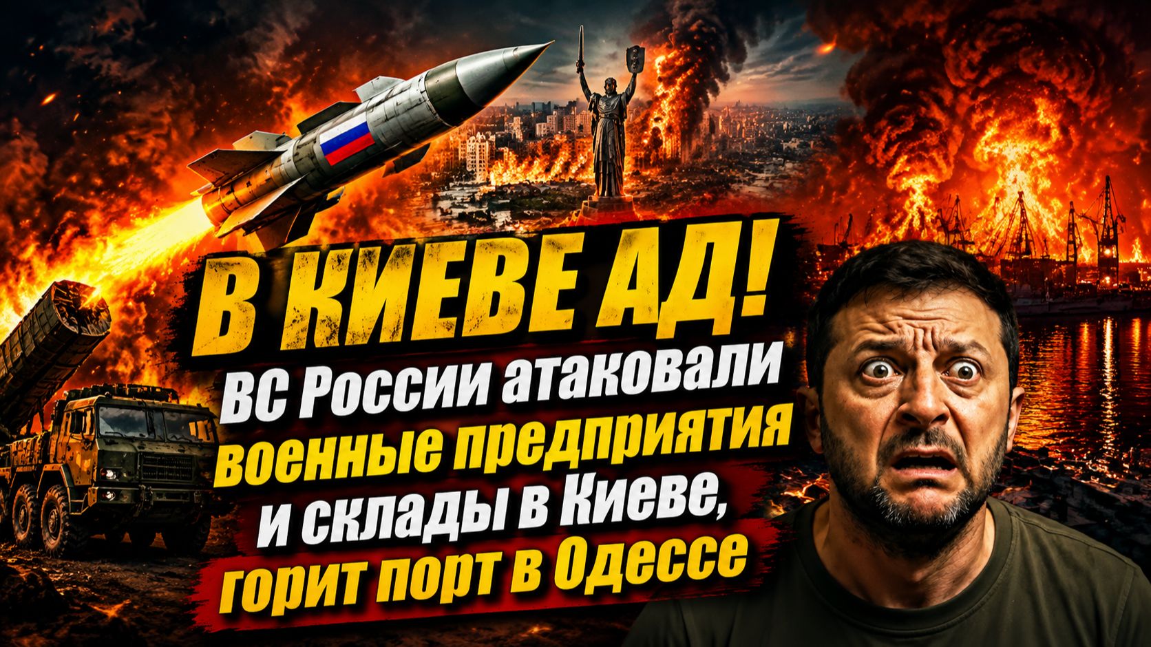 Крупнейший удар по Киеву за всю войну Путин «ответил» Зеленскому по полной смотреть онлайн