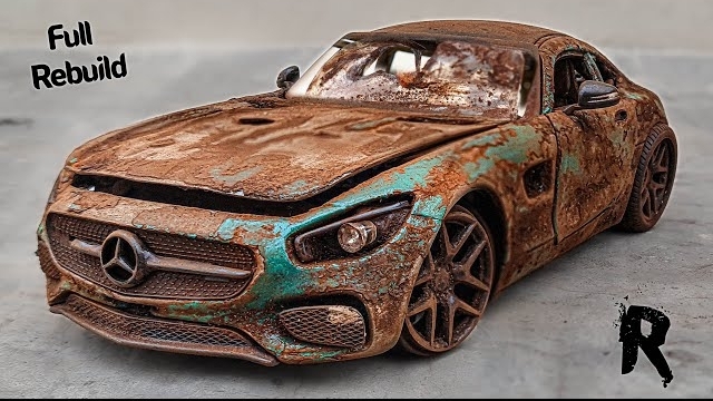 Заброшенный Mercedes AMG GT - невероятная реставрация. смотреть онлайн