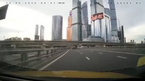 Москва, дорога, вид из автомобиля