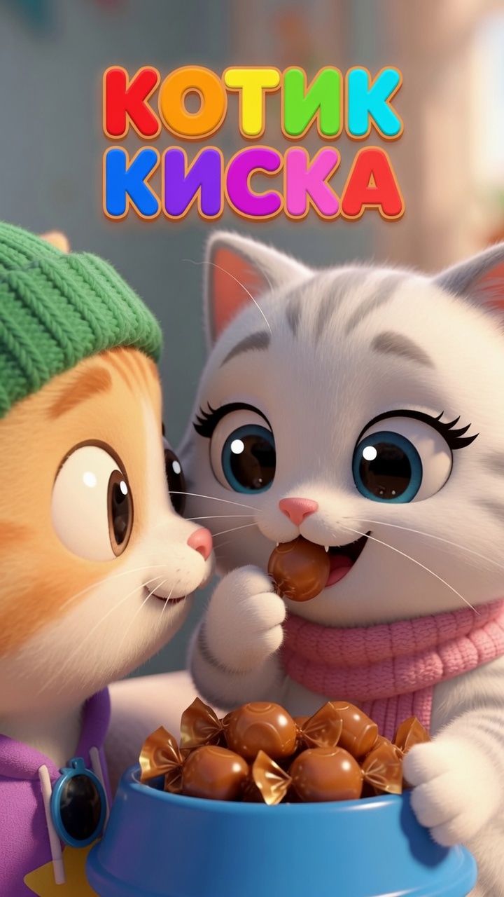 Котик и Киска - Мульт Песенка Развивашка для малышей!