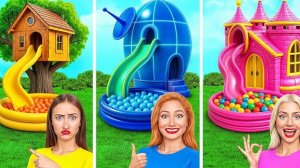 Домики Одного Цвета Бедная vs Богатая vs Ультра Богатая | Смешные Cитуации