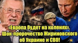 Европа будет на коленях Шок-пророчество Жириновского об Украине и СВО все кончится в 2028 году