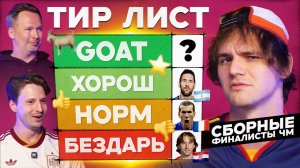 Сборные-финалисты ЧМ в 21 веке | Тир лист #18