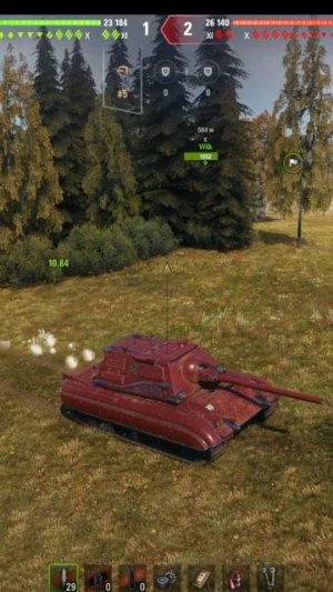 E100 3D стил красный барон