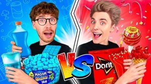 КРАСНАЯ vs СИНЯЯ ЕДА Челлендж !